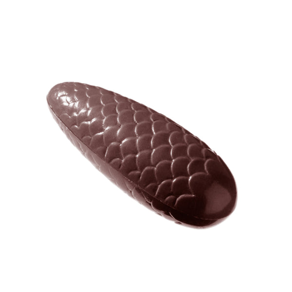 Chocolate World Pine Cone Polycarbonate Chocolate Mold – ~1.38 x 0.98 x 0.79 in, 21 Cavities