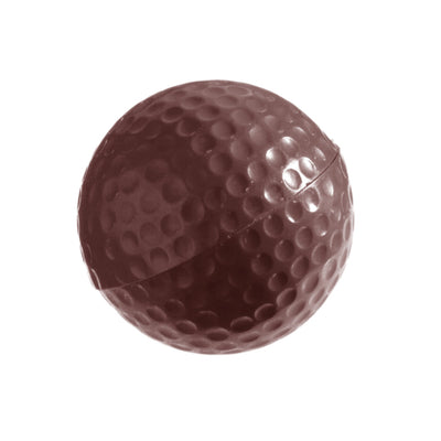 Chocolate World Golf Ball Ø40mm Polycarbonate Chocolate Mold – Recto/Verso Double Mold, 6 Complete 3D Balls
