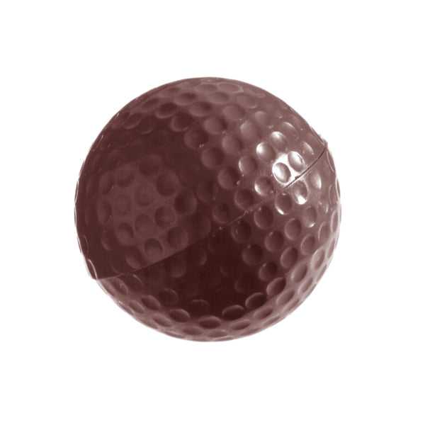 Chocolate World Golf Ball Ø40mm Polycarbonate Chocolate Mold – Recto/Verso Double Mold, 6 Complete 3D Balls