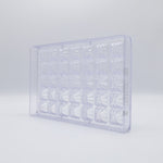 Chocolate World Square Star Polycarbonate Chocolate Mold – ~1.18 x 1.18 x 0.59 in, 21 Cavities