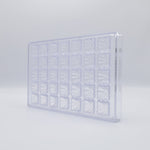 Chocolate World Square Star Polycarbonate Chocolate Mold – ~1.18 x 1.18 x 0.59 in, 21 Cavities