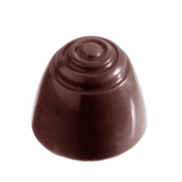 Chocolate World Pattern Top Polycarbonate Chocolate Mold – ~1.18 x 1.18 x 0.59 in, 21 Cavities