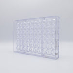 Chocolate World Round Hollow Polycarbonate Chocolate Mold – 1.34 in diameter x 0.87 in, 15 Cavities