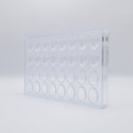 Chocolate World Smooth Egg 32mm Polycarbonate Chocolate Mold – 1.26 x 0.87 x 0.43 in, 32 Cavities