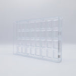 Chocolate World Buche Lozenge Polycarbonate Chocolate Mold – 5.55 x 2.80 x 0.43 in, 3 Cavities
