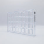 Chocolate World Buche Lozenge Polycarbonate Chocolate Mold – 5.55 x 2.80 x 0.43 in, 3 Cavities