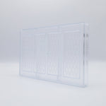 Chocolate World Tablet 24g Polycarbonate Chocolate Mold – 2.93 x 1.73 x 0.30 in, 4 Cavities