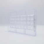 Chocolate World Tablet Cubes 2×4 Polycarbonate Chocolate Mold – 4.49 x 2.17 x 0.37 in, 3 Cavities