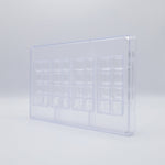 Chocolate World Tablet Cubes 2×4 Polycarbonate Chocolate Mold – 4.49 x 2.17 x 0.37 in, 3 Cavities