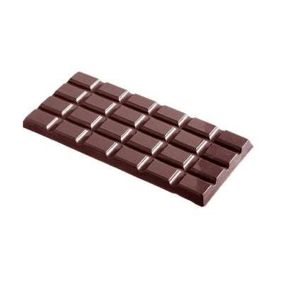 Chocolate World Tablet 4×6 Rectangle Polycarbonate Chocolate Mold – 6.14 x 3.03 x 0.31 in, 3 Cavities