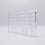 Chocolate World Tablet 4×6 Rectangle Polycarbonate Chocolate Mold – 6.14 x 3.03 x 0.31 in, 3 Cavities