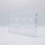 Chocolate World Petit Four Cup (4 Figures) Polycarbonate Chocolate Mold – 1.26 x 0.87 x 0.53 in, 24 Cavities