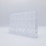 Chocolate World Cup Oval Polycarbonate Chocolate Mold – ~1.77 x 1.38 x 0.79 in, 12 Cavities