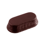 Chocolate World Oval Basket Polycarbonate Chocolate Mold – 2.56 x 1.85 x 1.18 in, 6 Cavities