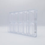 Chocolate World Oval Basket Polycarbonate Chocolate Mold – 2.56 x 1.85 x 1.18 in, 6 Cavities