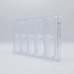 Chocolate World Oval Basket Polycarbonate Chocolate Mold – 2.56 x 1.85 x 1.18 in, 6 Cavities