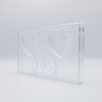 Chocolate World Heart Rose Polycarbonate Chocolate Mold – ~1.38 x 1.18 x 0.71 in, 21 Cavities
