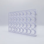 Chocolate World Diamond Polycarbonate Chocolate Mold – ~1.18 x 1.18 x 0.79 in, 21 Cavities