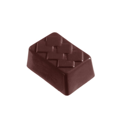 Chocolate World Rectangle Lozenge Polycarbonate Chocolate Mold – ~3.15 x 1.97 x 0.39 in, 6 Cavities