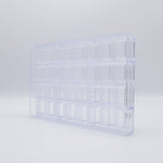 Chocolate World Rectangle Lozenge Polycarbonate Chocolate Mold – ~3.15 x 1.97 x 0.39 in, 6 Cavities