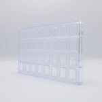Chocolate World Rectangle Lozenge Polycarbonate Chocolate Mold – ~3.15 x 1.97 x 0.39 in, 6 Cavities
