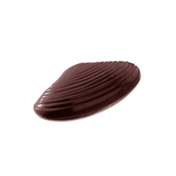 Chocolate World Zebra Mussel Polycarbonate Chocolate Mold – ~1.57 x 1.18 x 0.59 in, 12 Cavities