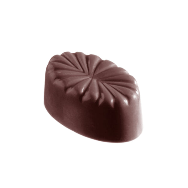Chocolate World French Oval Polycarbonate Chocolate Mold – ~1.38 x 0.98 x 0.59 in, 21 Cavities