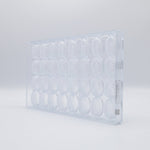 Chocolate World French Oval Polycarbonate Chocolate Mold – ~1.38 x 0.98 x 0.59 in, 21 Cavities
