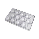 Chocolate World Half Sphere Ø50mm Polycarbonate Chocolate Mold – 1.97 in diameter x 0.98 in, 12 Cavities