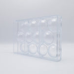 Chocolate World Half Sphere Ø50mm Polycarbonate Chocolate Mold – 1.97 in diameter x 0.98 in, 12 Cavities