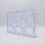 Chocolate World Half Sphere Ø59mm Polycarbonate Chocolate Mold – 2.32 in diameter x 1.14 in, 8 Cavities