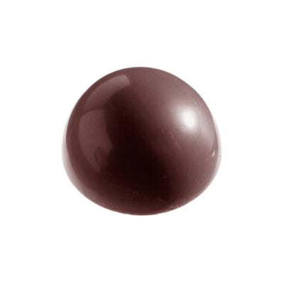 Chocolate World Half Sphere Ø70mm Polycarbonate Chocolate Mold – 2.76 in diameter x 1.38 in, 6 Cavities