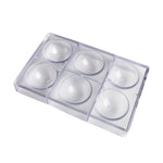 Chocolate World Half Sphere Ø70mm Polycarbonate Chocolate Mold – 2.76 in diameter x 1.38 in, 6 Cavities