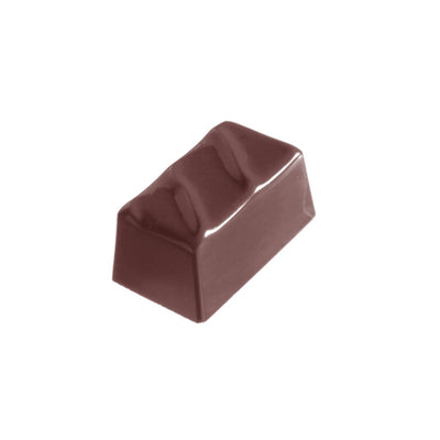 Chocolate World Small Block Polycarbonate Chocolate Mold – 1.38 x 0.79 x 0.67 in, 21 Cavities