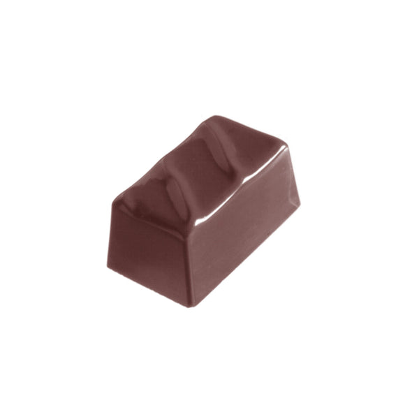 Chocolate World Small Block Polycarbonate Chocolate Mold – 1.38 x 0.79 x 0.67 in, 21 Cavities