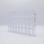 Chocolate World Small Block Polycarbonate Chocolate Mold – 1.38 x 0.79 x 0.67 in, 21 Cavities