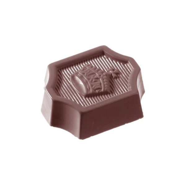 Chocolate World Crown Polycarbonate Chocolate Mold – ~1.18 x 1.18 x 0.71 in, 21 Cavities