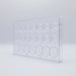 Chocolate World Crown Polycarbonate Chocolate Mold – ~1.18 x 1.18 x 0.71 in, 21 Cavities