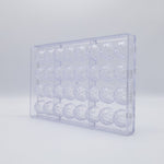 Chocolate World Hazelnut Polycarbonate Chocolate Mold – 1.10 in diameter x 0.71 in, 21 Cavities