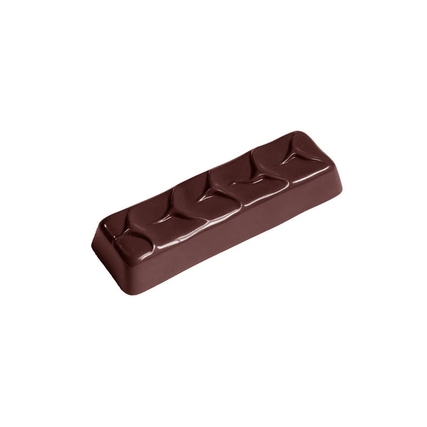 Chocolate World Enrobed Bar Large Polycarbonate Chocolate Mold – 4.13 x 1.30 x 0.79 in, 8 Cavities