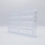 Chocolate World Enrobed Bar Large Polycarbonate Chocolate Mold – 4.13 x 1.30 x 0.79 in, 8 Cavities