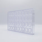 Chocolate World Assortment Small (6 Figures) Polycarbonate Chocolate Mold – ~0.98 x 0.79 x 0.39 in, 18 Cavities