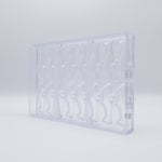 Chocolate World Dolphin Polycarbonate Chocolate Mold – ~2.36 x 0.98 x 0.79 in, 8 Cavities
