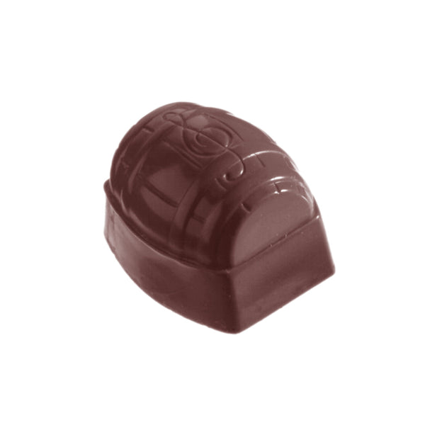 Chocolate World Barrel Polycarbonate Chocolate Mold – ~1.57 x 1.18 x 0.98 in, 8 Cavities