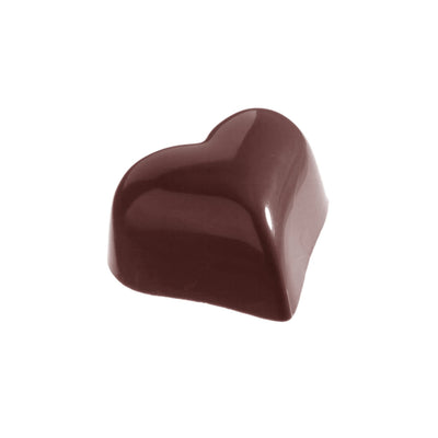 Chocolate World Small Heart Polycarbonate Chocolate Mold – ~0.98 x 0.87 x 0.47 in, 32 Cavities