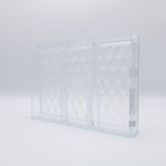 Chocolate World Tablet Facet (Cube Illusion) Polycarbonate Chocolate Mold – 5.83 x 2.91 x 0.33 in, 3 Cavities