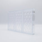 Chocolate World Tablet Facet (Cube Illusion) Polycarbonate Chocolate Mold – 5.83 x 2.91 x 0.33 in, 3 Cavities