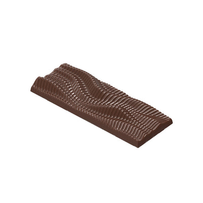 Chocolate World Tablet Wind/Waves Polycarbonate Chocolate Mold by Seb Pettersson – ~4.72 x 2.36 x 0.35 in, 3 Cavities