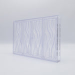 Chocolate World Tablet Wind/Waves Polycarbonate Chocolate Mold by Seb Pettersson – ~4.72 x 2.36 x 0.35 in, 3 Cavities