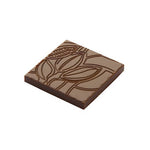 Chocolate World Napolitain Cocoa Bean Polycarbonate Chocolate Mold – 1.34 x 1.34 x 0.16 in, 18 Cavities
